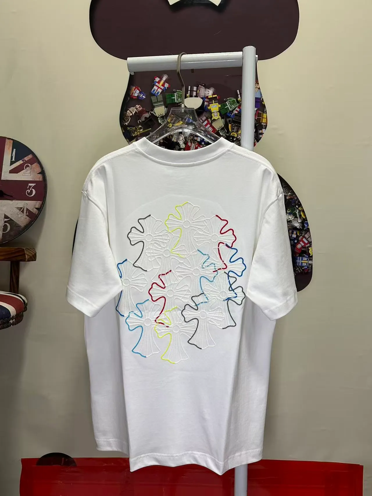 L 26939# 【Come Hearts】 T ！ logo ！ ， ， Breathable ， ！ ， ！ ， Series！ ➕ Quality 🪡 ：Black White SIZE：S-XXL